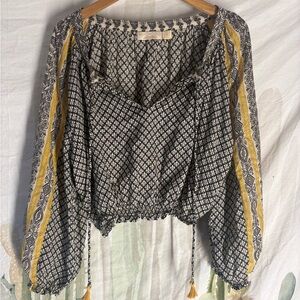 BEACHGOLD Women’s Rayon Long Sleeve Crop Top 🌵 Small